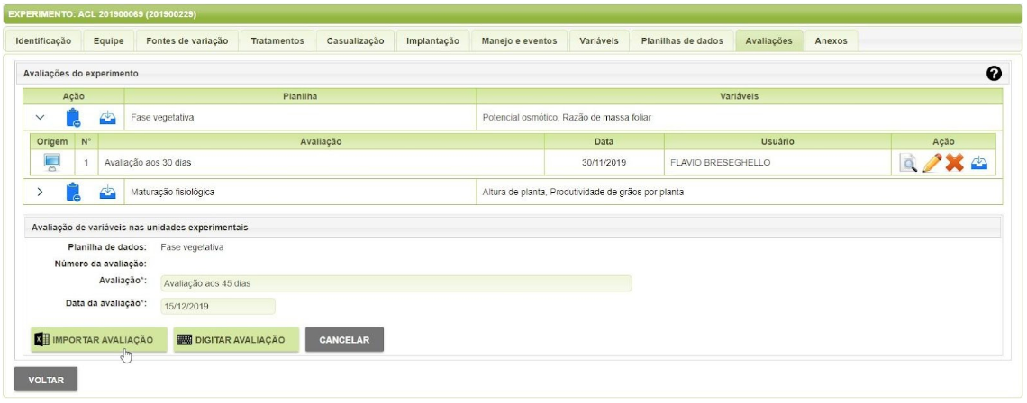 Criando uma avaliação para uma planilha de dados 
