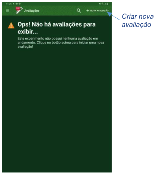 Experimento sem avaliações criadas.