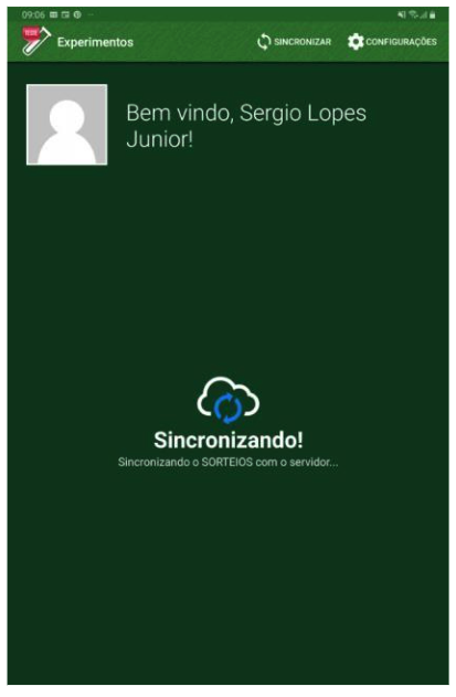 Sincronizando dados do tablet com o módulo web do SIExp.